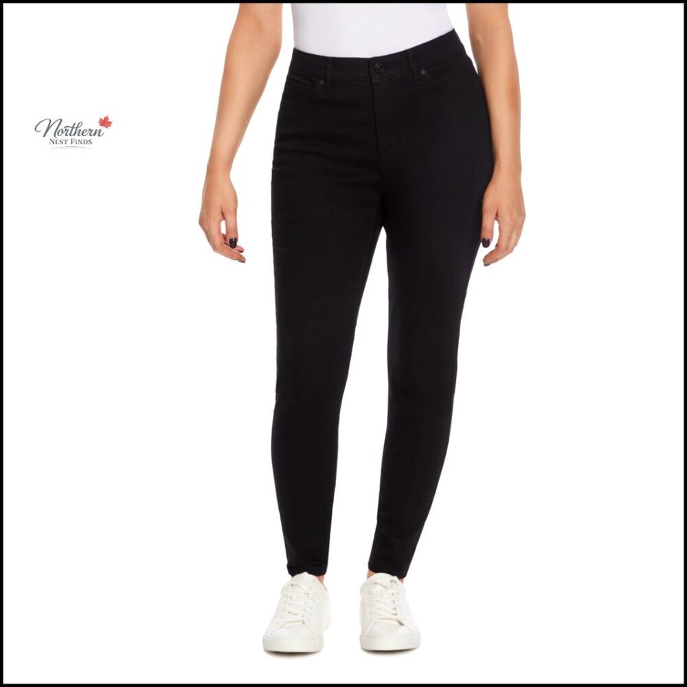 High Rise Skinny Jeans with Stretch Denim